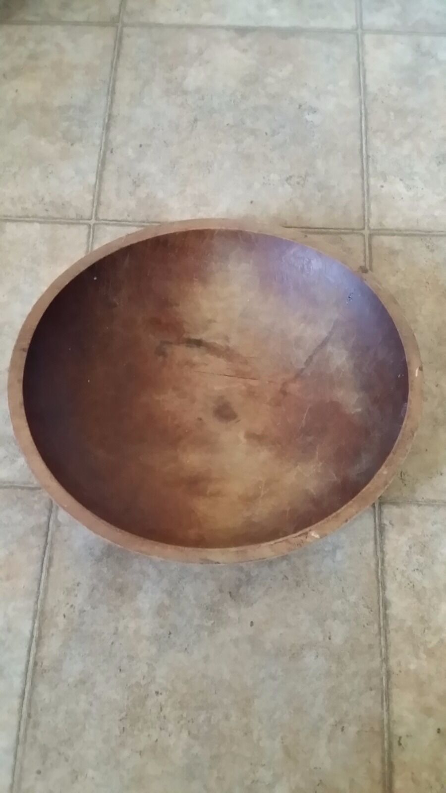 German wood dough bowl c.1900 attributed to Thurnauer 14 1/2