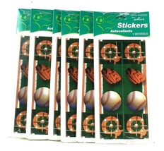 6 Party Express From Hallmark Baseball Stickers 4 Sheets Use To Decorate... - $15.99