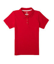 Wonder Nation Girls School Uniform Collared Short Sleeve Solid Polo Shirt - XS