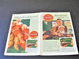 1941 Coca-Cola “Thirst asks nothing more. Refreshment Arrives.” (2) Maga... - $9.85