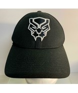 Marvel Black Panther Denim Hook and Loop Adjustable Baseball Hat Cap Pre... - $16.82