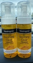 2 Ct Neutrogena 5 Oz Soothing Clear Turmeric Mousse Cleanser For Acne Prone Skin - $24.50