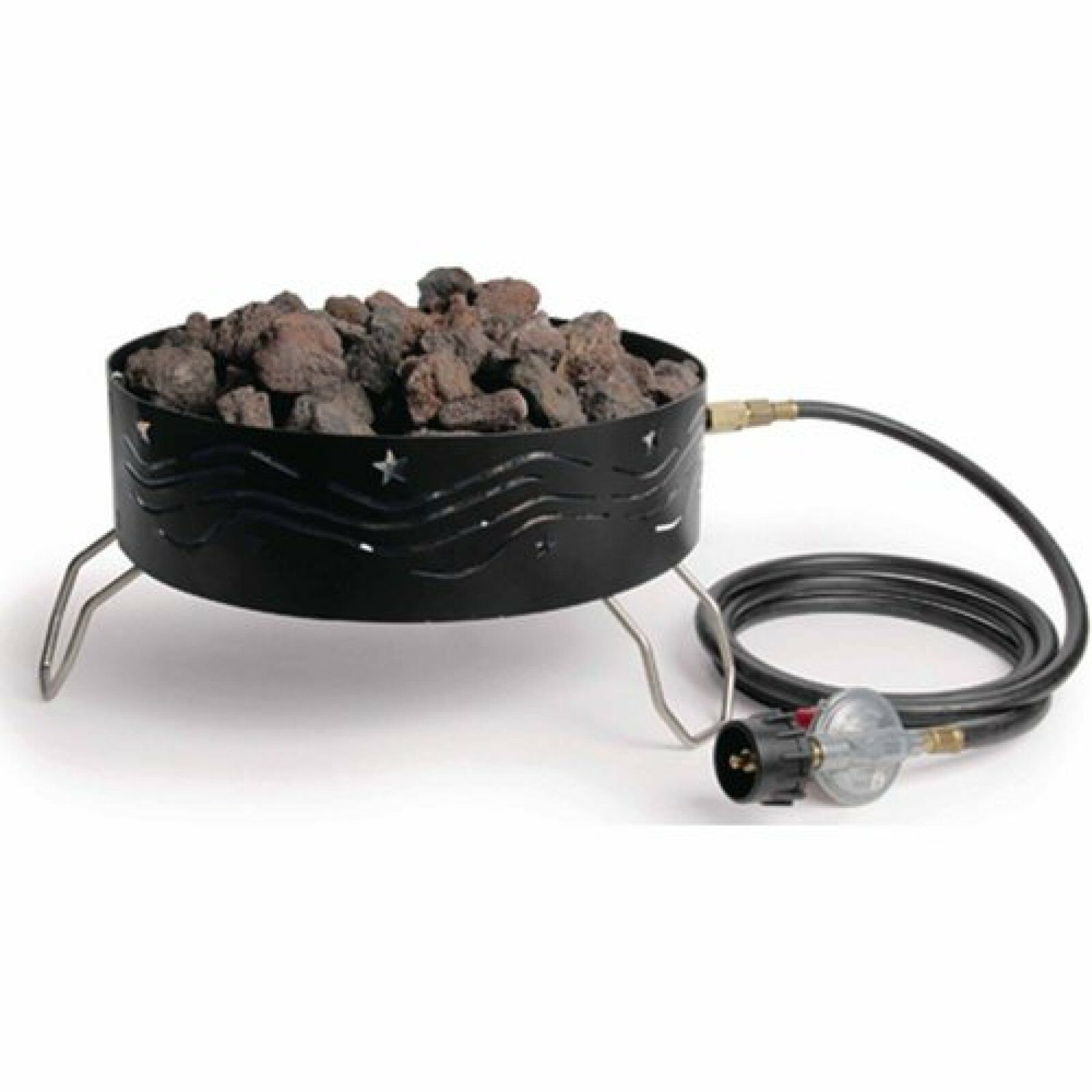 Outdoor Portable Propane Gas Campfire Patio Porch Fire Pit Tailgating