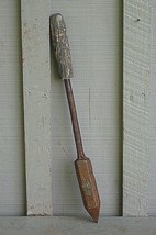 Old Vintage Copper Head Soldering Iron Wooden Handle Primitive Tool Blac... - $34.64