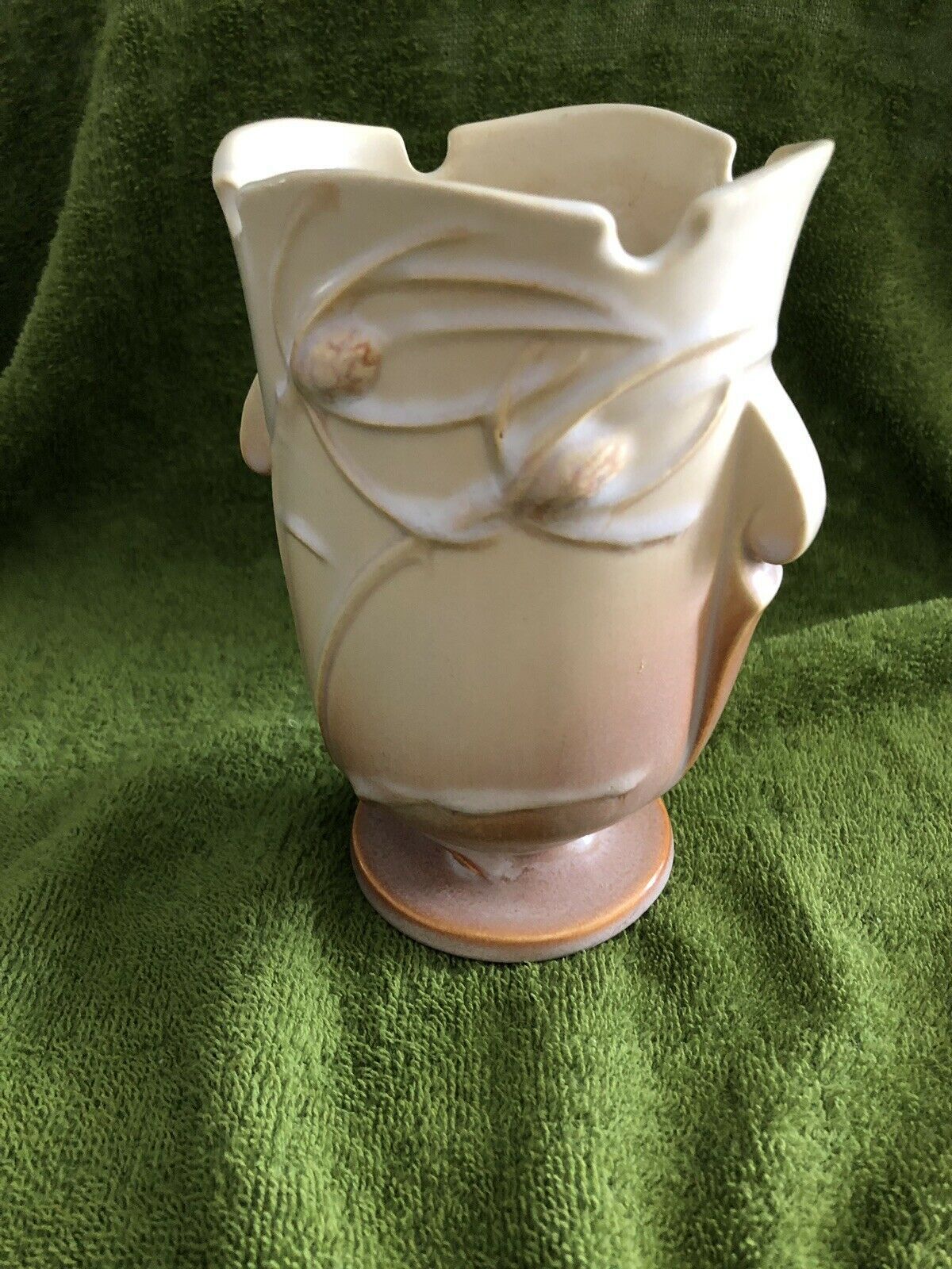 Roseville Pottery Teasel Vase Shape Number 881 6 Southwestern Colors