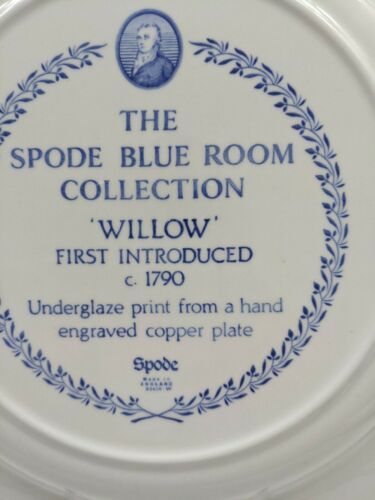 spode willow santa plate