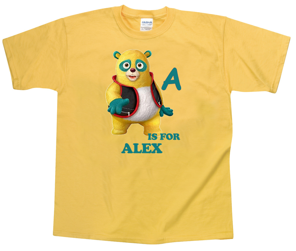 Personalized Custom Special Agent Oso ABC Yellow Birthday T-Shirt Gift Add Name