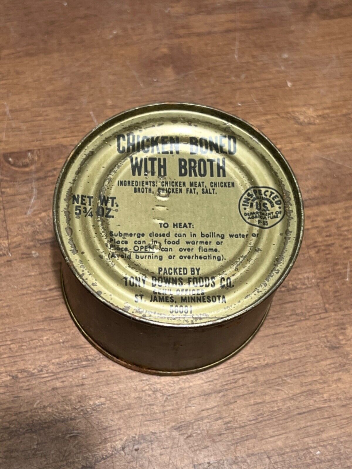 Vintage Vietnam era unopened Combat C Rations Chicken boned with Broth Personal, Field Gear