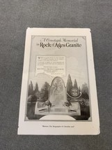 National Geographic Rock of Ages Granite Memorial Ad KG Advertising - $11.88