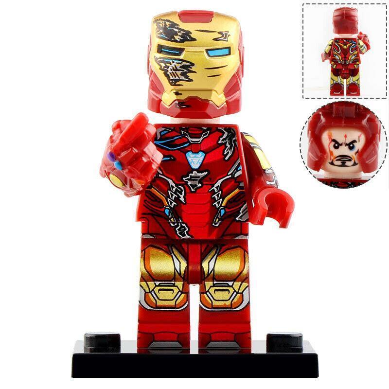 Iron Man Tony Stark (Finger snap) Marvel Endgame Custom Minifigures ...