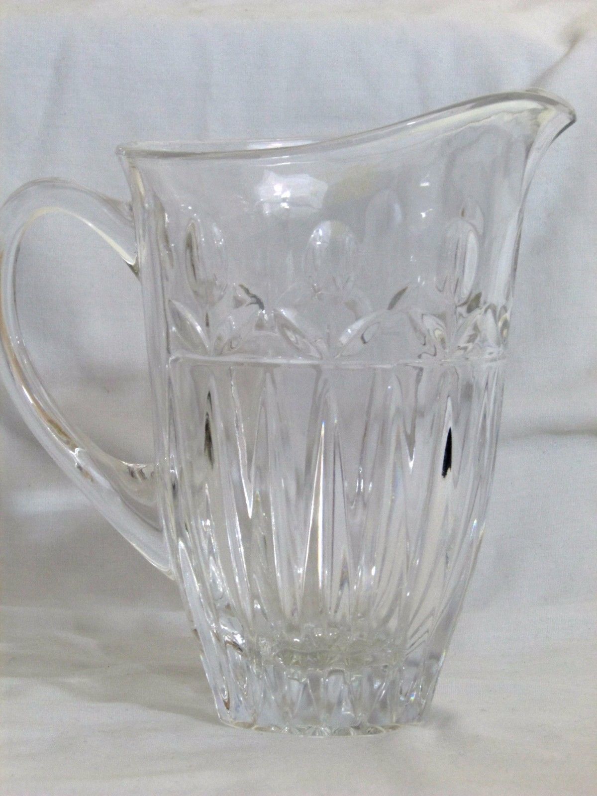 Block 24 Lead Crystal Pitcher New With Tag Tulip Garden Y3915 32oz Crystal