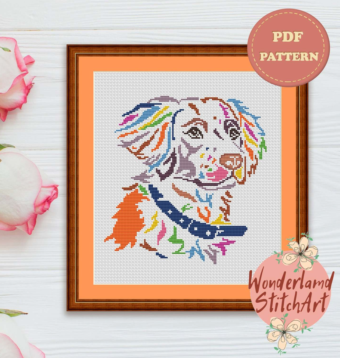 Brittany Spaniel Dog Cross Stitch Pattern And Similar Items