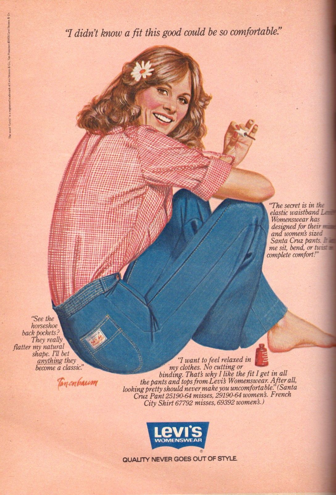 1979 Levis Levis Jeans Illustration Print And 17 Similar Items