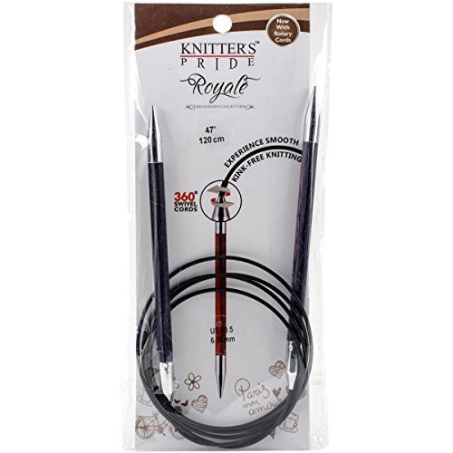 Knitter's Pride 220210 Royale Fixed Circular Needles 47"-Size 10.5/6.5mm - $12.50
