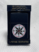 Zippo Refillable Torch Lighter Marlboro Compass Rose Black Matte Bradfor... - $29.95