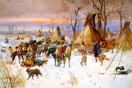 Indian Hunters&#39; Return by Charles Marion Russell Giclee Art Print + Ship... - $39.00+