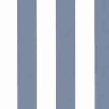 Norwall Wallcovering SY33921 2.5&quot; Tent Stripe Wallpaper Blue White Sidewall - $39.66