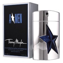 ANGEL A-MEN (METAL) * Thierry Mugler 3.4 oz / 100 ml EDT Men Spray Refil... - $154.26