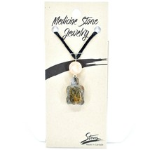 A.T. Storrs Handcrafted Harmony Serenity Medicine Stone Turtle Pendant Necklace
