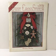 Just Cross Stitch Magazine November December 1986 Christmas Stockings Or... - $9.74