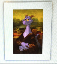 Disney Epcot Figment Purple Dragon as Mona Lisa Art Print 16 x 20