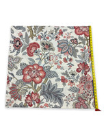 Pottery Barn Euro Pillow Sham Linen Cotton Tan Rust Red Gray Floral 30x30” EUC - $29.69