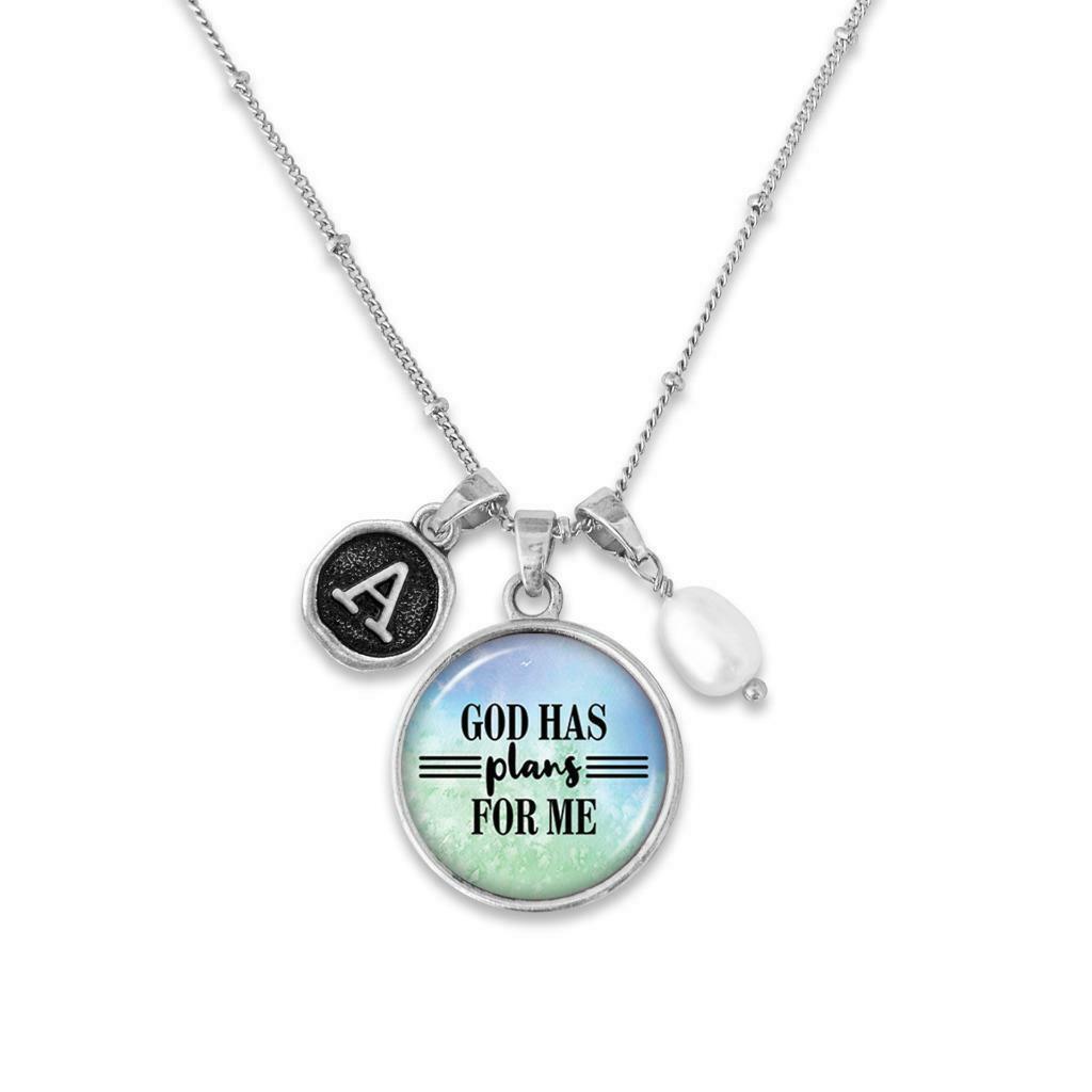 Custom God Has Plans for Me Silver Necklace Jewelry Graduation Gift Jere 29:11