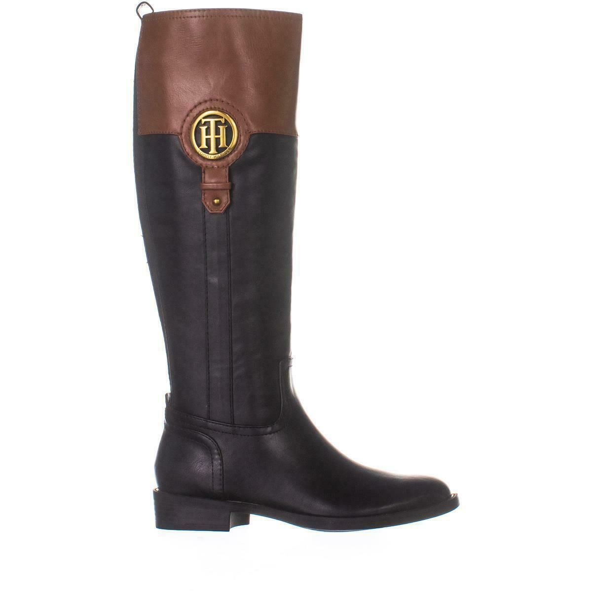 Tommy Hilfiger Ilia4 Knee High Riding Boots, Black Multi - Boots