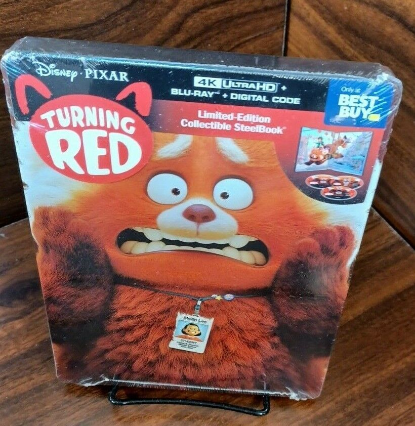Turning Red STEELBOOK (4K+Blu-ray+Digital)NEW (Sealed)-Free Box ...