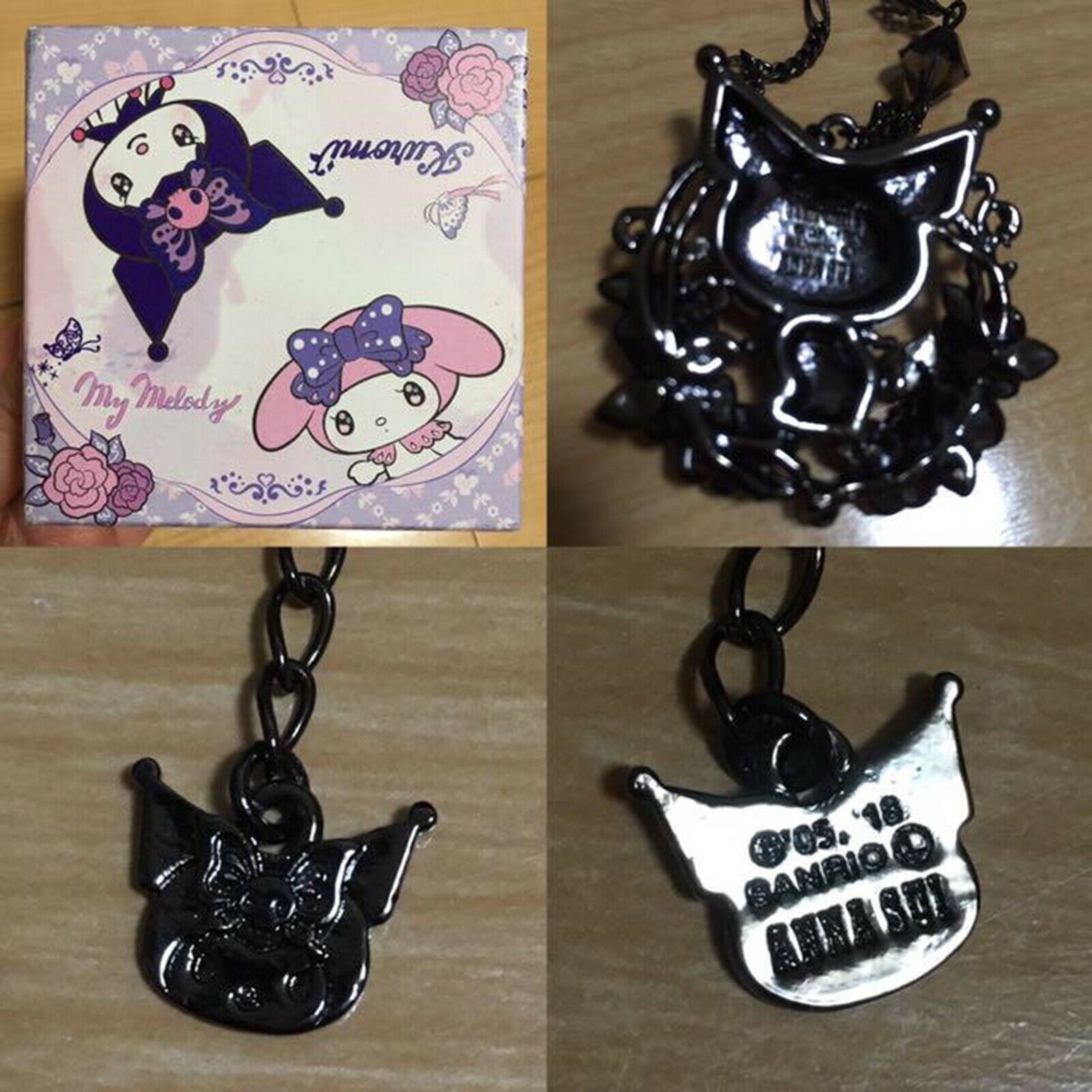KUROMI × ANNA SUI × LARME Sanrio necklace set Jewelry Gift Japan Free Shipping