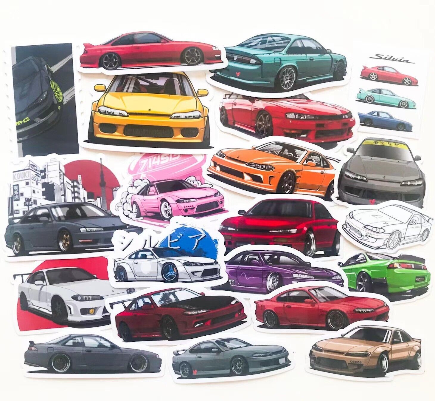 JDM vinyl car stickers for Nissan S14 S15 Silvia 200sx 240sx - Decals ...