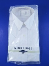 Windridge White Short Sleeve Dress Shirt Men&#39;s Size 15 1/2 New In Pkg Ol... - $21.78
