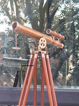 Nautical Brown Antique Griffith Astro Telescope 45" - Vintage Telescope