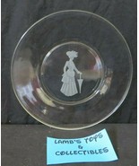 Disney Mary Poppins Etched glass 8&quot; diameter frosted plate - $36.08