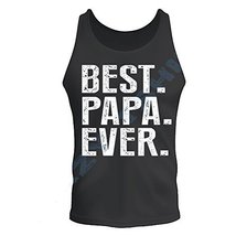 NEW COOLEST BEST PAPA EVER FATHERS DAY GIFT BLACK TANK-TOP (L) - $14.69