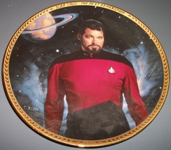 Commander Will Riker Star Trek TNG Collector's Plate - $10.00