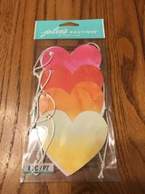 Jolee&#39;s Boutique Watercolor Ombre Heart Tags 8 Pieces ~ New! - $4.88