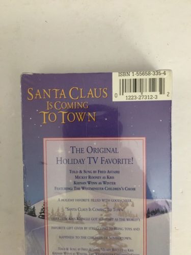 VHS SANTA CLAUS IS COMING TO TOWN Christmas Classic Series Fred Astaire ...