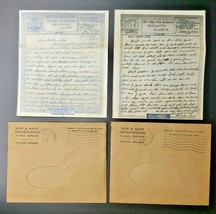 1944 War Navy Department V Mail Letters Navy Sgt Parents Willisville IL ... - $24.99