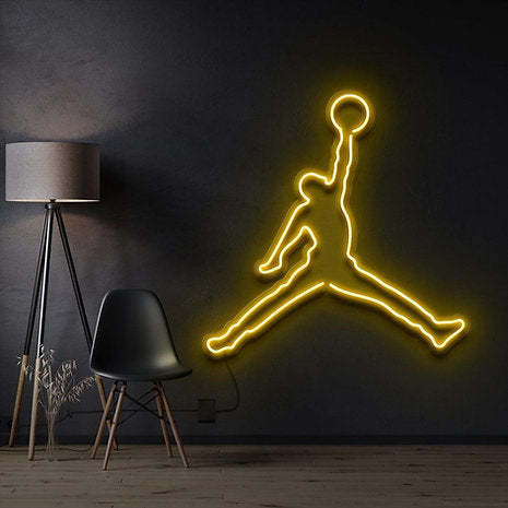 Air Jordan Jumpman LED Neon Sign, Neon Sign Custom, Home Decor, Gift Neon light