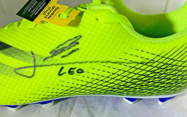 LIONEL MESSI / AUTOGRAPHED ADIDAS GHOSTED.4 YELLOW & BLACK SOCCER CLEAT / COA  image 2