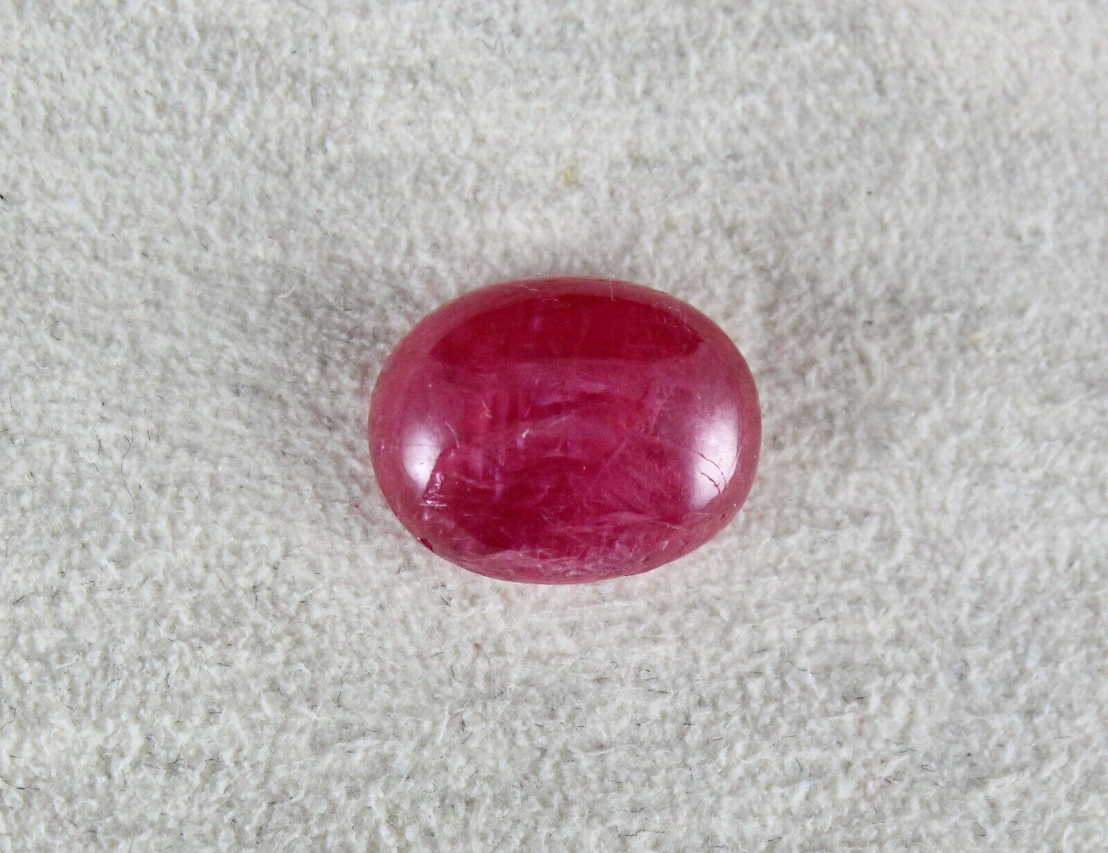 Round Cabochon 3.65 Ct 100% Natural Burma Ruby Gemstone Pair AGI Certified SN02 