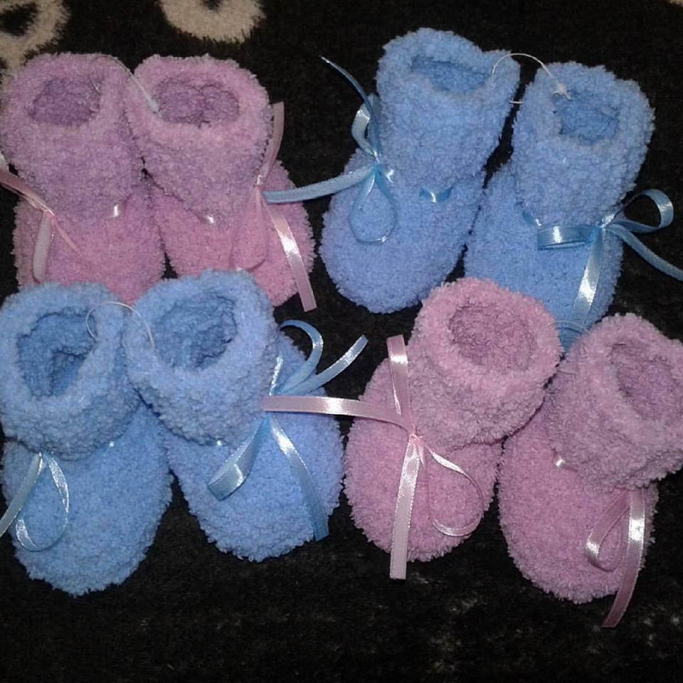Crochet baby shoes Newborn booties 0-6, 6-12  months   Baby shoes