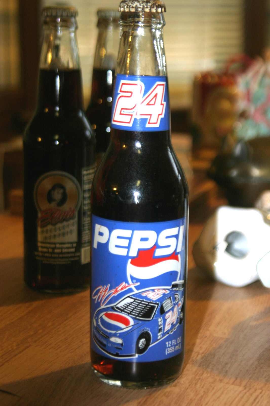 Pepsi Bottle 24 Jeff Gordon with Pepsi still in bottle - Racing-NASCAR