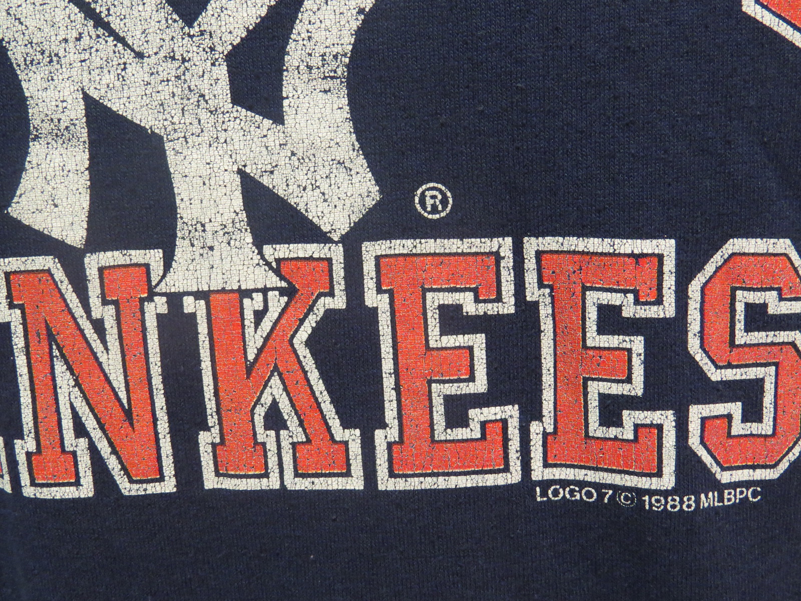 New York Yankees Shirt (VTG) - Arch Script by Logo 7 (1988) - Men's ...