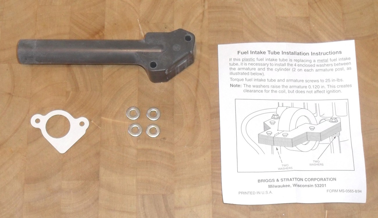 Briggs and Stratton lawn mower intake manifold pipe tube 794305, 497465