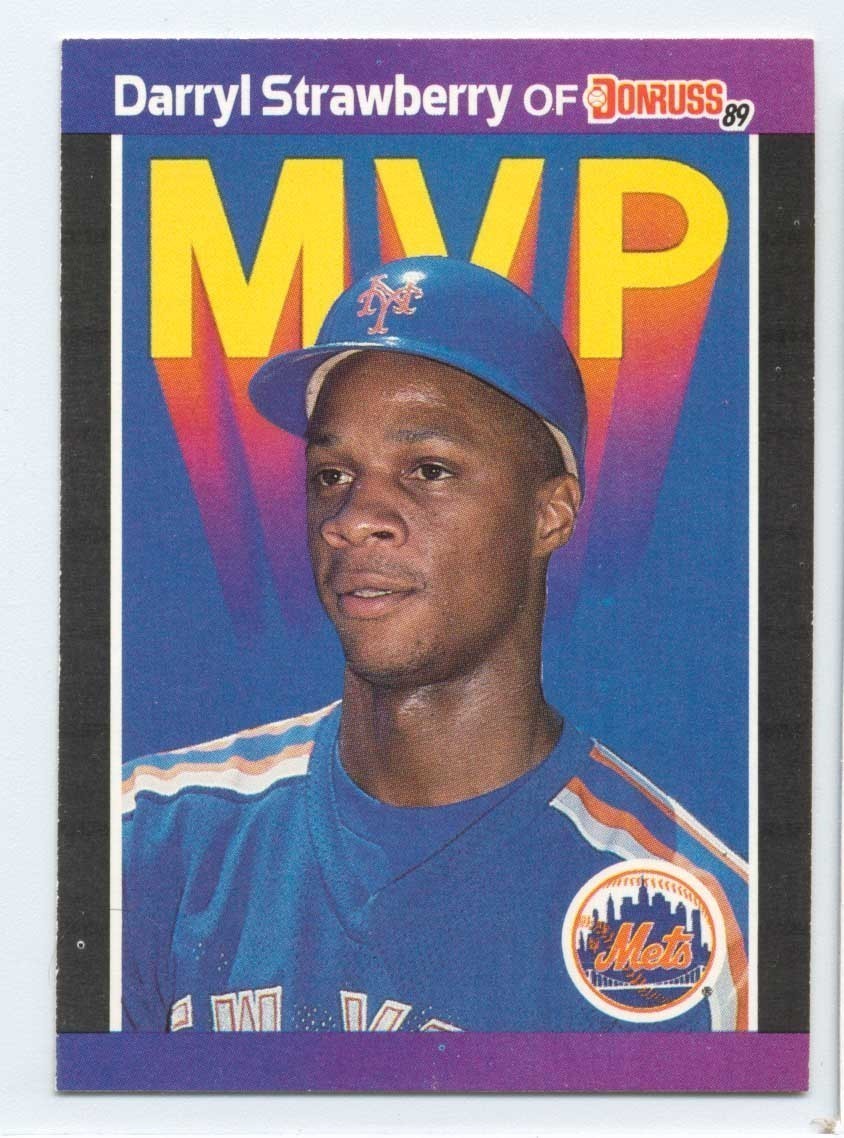  BC6 Darryl Strawberry Donruss Baseball Card 1989 Baseball Cards