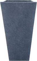 Kante 24&quot; Tall Lightweight Concrete Modern Tapered Tall Rectangle Outdoor - $75.93