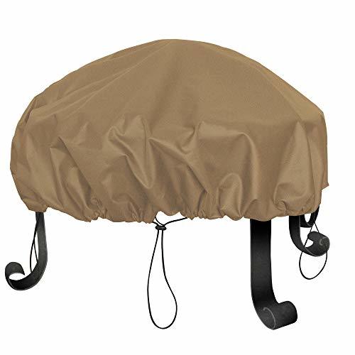 NEXTCOVER Fire Pit CoverRound600D Canvas Heavy Duty Waterproof Fade