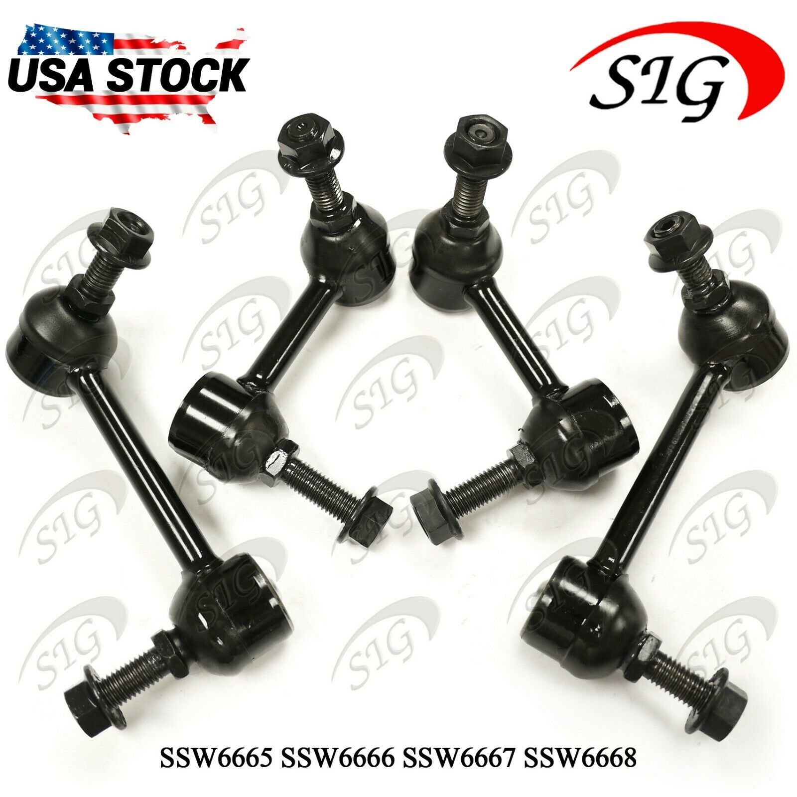 4Pc JPN Front Rear Suspension Sway Bar Link Kit For Chevy Trailblazer